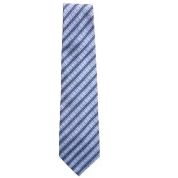 Mens Kenneth Cole Eclectic Grandpa Dadcore Gray-Silver-Gold Silk Tie ♥️ - Picture 1 of 4